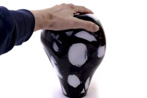 Lamp Black & White | Luxe Glazen Lamp