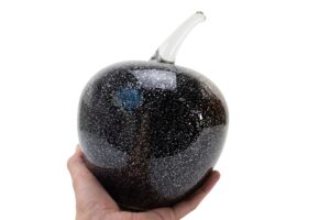 Glazen Appel Black & Silver | Europees Vakmanschap