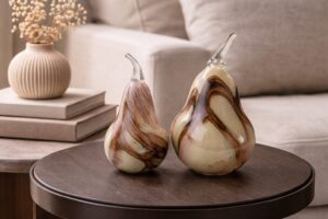 Glazen Peren Set Dune | Handgemaakte Elegantie uit Europa