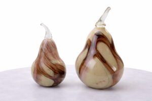 Glazen Peren Set Dune | Handgemaakte Elegantie uit Europa