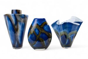 Vazen Set Blue lagoon | Handgemaakte Vazen