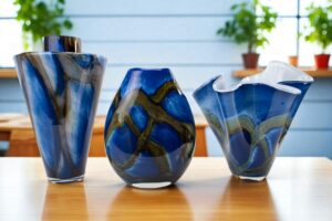 Vazen Set Blue lagoon | Handgemaakte Vazen