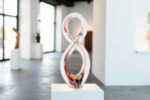 Infinity Yellow | Handgemaakt Glaskunstobject