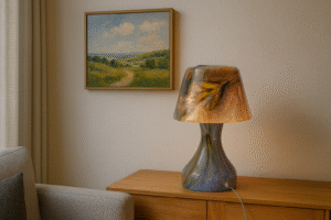 Mushroom Lamp Light Leaf | Europees Vakmanschap