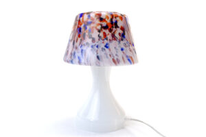 Mushroom Lamp | Red & Blue Murrina | Handgemaakt
