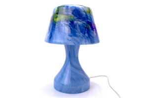 Mushroom Lamp | Blue Landscape | Handgemaakt