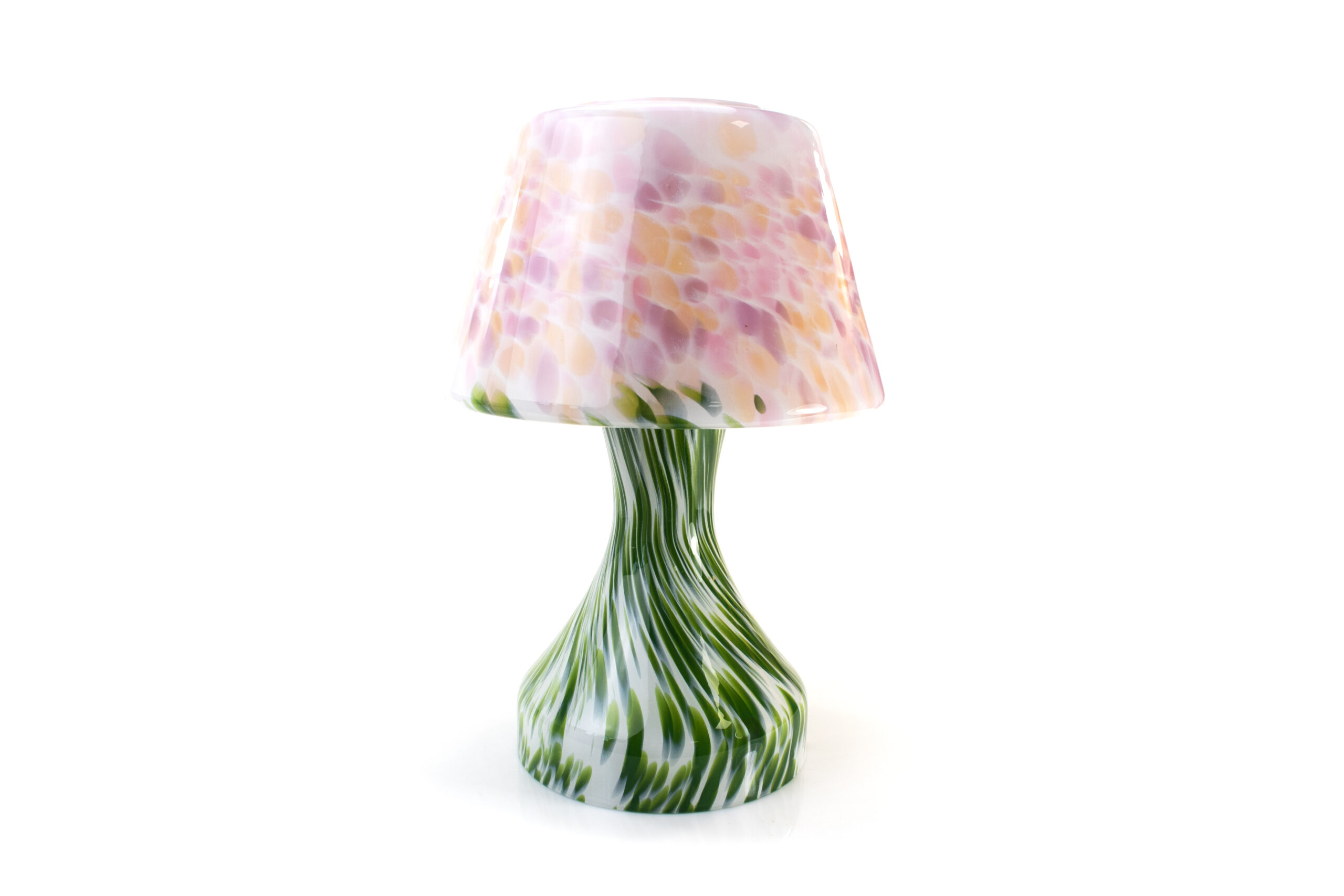 Mushroom Lamp | Green & Pink | Mondgeblazen - Afbeelding 4