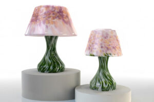 Mushroom Lamp | Green & Pink | Mondgeblazen