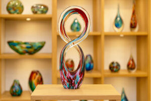 Object Infinity Splash | Handgemaakt Glaskunstobject