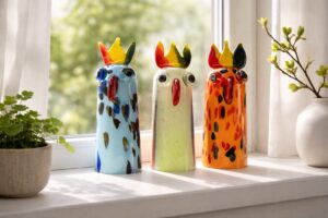 Glazen Papegaaien | Multicolor | Vakmanschap uit Europa