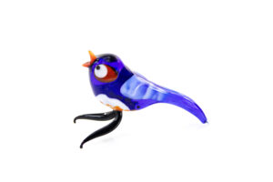 Vogel van Glas Blauwstaart | Handgemaakt