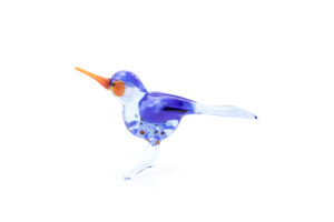 Vogel van Glas Blauw | Handgemaakt