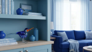 Vogel van Glas Blauw | Handgemaakt