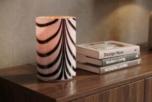Cilinder Lamp | Zebra kleuren | H25cm