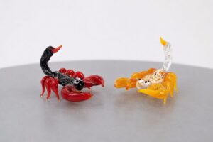 Schorpioen van Glas | Rood & Oranje | Glazen Beeldjes