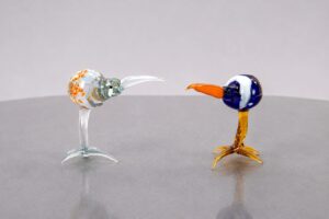 Kivit van Glas | Wit & Blauw | Glazen Beeldjes