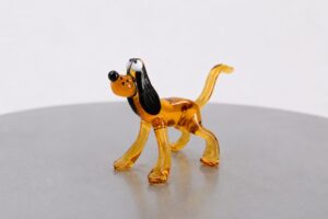 Hond van Glas | Bruin | Glazen Beeldjes
