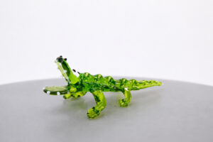 Krokodil van Glas | Glazen Alligator | L13cm