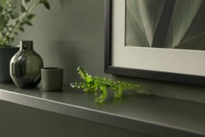 Krokodil van Glas | Glazen Alligator | L13cm