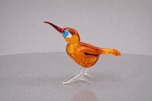 Vogel van Glas | Oranje | Mondgeblazen Beeldjes