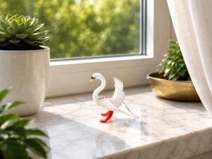 Zwaan van Glas | Handgemaakt in Europa | 7cm