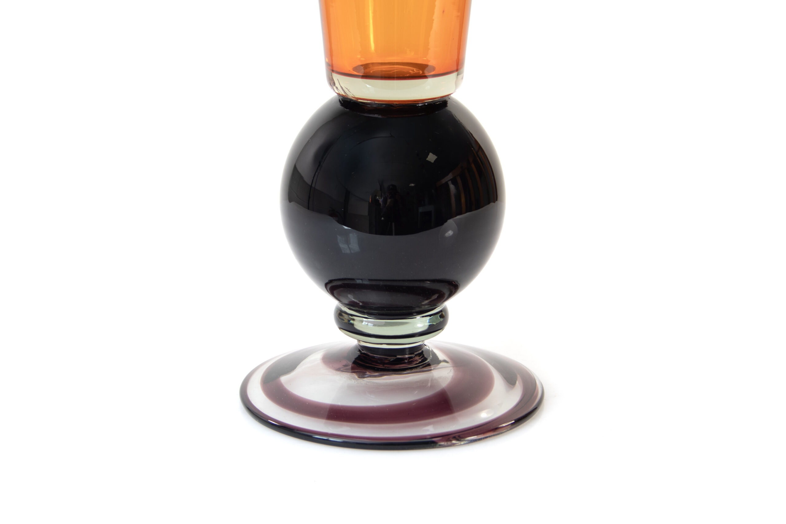 Vaas Lang | Oranje & Zwart | H55cm - Afbeelding 5