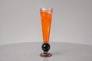 Vaas Lang | Oranje & Zwart | H55cm