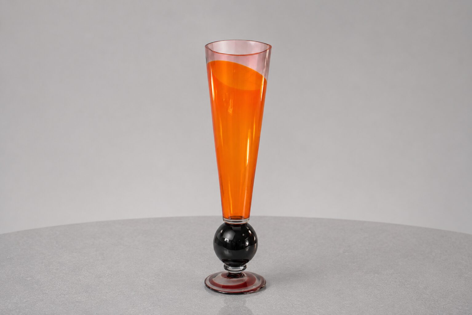 Vaas Lang | Oranje & Zwart | H55cm
